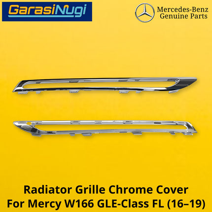 Chrome Trim Mercy W166 Facelift Mounting Grille Monting Grill Bumper Depan GLE