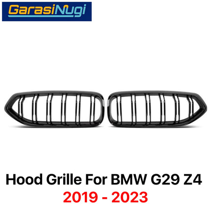 Hood Grille BMW G29 Roadster Kidney Hidung Double Slat Glossy Black Z4