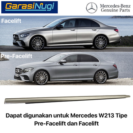 Chrome Strip For Mercy W213 List Cover Pintu Belakang Pelindung Weatherstrip E200