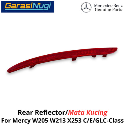 Reflector W205 W213 X253 Mata Kucing Trim Rear Belakang Mercedes C200 E200 GLC