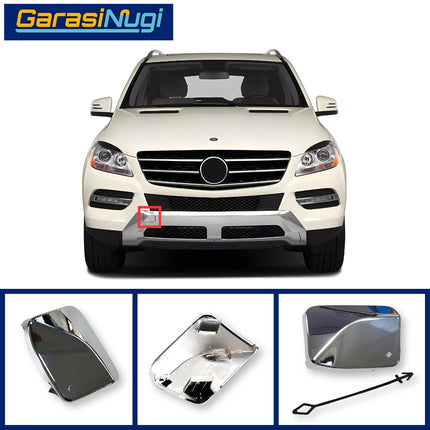 Front Towing Mercy W166 Pre-FL AMG Cover Bumper Tow Tutup Lubang Derek Original Mercedes-Benz GLC