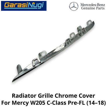 Chrome Trim Mercy W205 Pre-Facelift Mounting Grille Monting Grill Bumper Depan Mercedes C200