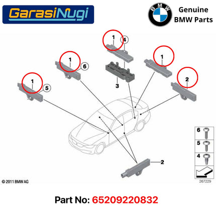 Module Antenna For BMW F10 F30 X Series Antena Start Stop Comfort Access Keyless 520