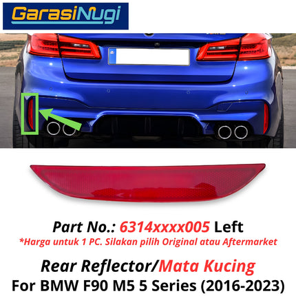 Reflector For BMW F90 Mata Kucing Trim Rear Belakang M5 2016-2023
