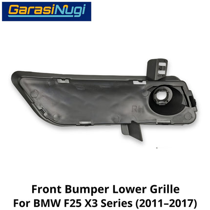 Front Lower For BMW F25 Grille Cover Penutup Bumper Depan Bawah X3
