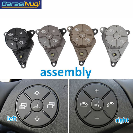 Steering Wheel Button Mercedes W164 W251 W219 W230 Tombol Stir Pengatur Volume Suara ML R CLS SL