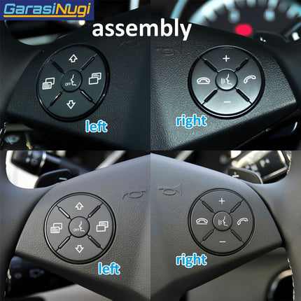 Steering Wheel Button Mercedes W164 W251 W219 W230 Tombol Stir Pengatur Volume Suara ML R CLS SL