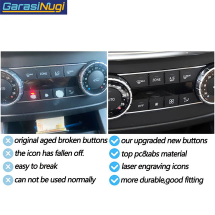 AC Buttons For Mercedes W204 X204 W166 W463 W292 Tombol Pengganti C200 C250 ML GLE G