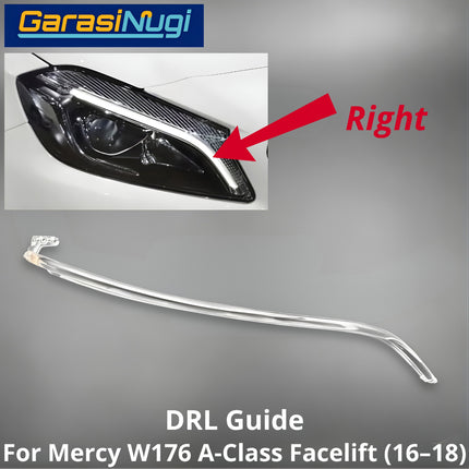 Sein DRL Guide Mercy W176 Facelift LED Eyebrow Light Lampu Alis Mercedes A200
