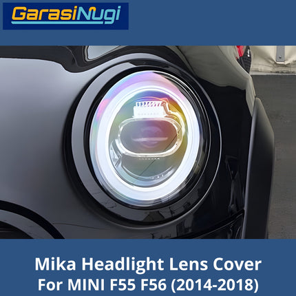 Mika Headlight For MINI Cooper F55 F56 Lens Kaca Cover Lampu Depan 2014-2018