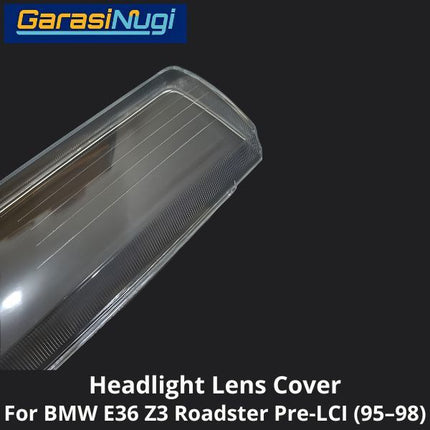 Mika Headlight For BMW E36 Pre-LCI Lens Kaca Cover Lampu Depan Z3 1995–1998