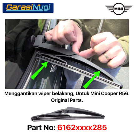 Rear Wiper For Mini R56 Gagang Blade Kaca Belakang 61622754285 Hatch