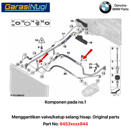 Schrader Valve Core For BMW F10 F30 E90 Inti Katup Radiator AC 320 520