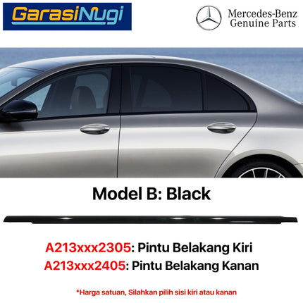 Chrome Strip For Mercy W213 List Cover Pintu Belakang Pelindung Weatherstrip E200