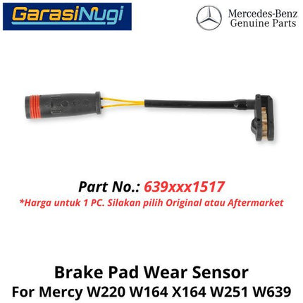 Brake Pad Sensor Mercy W220 W164 X164 W251 W639 Sistem Rem Belakang S230 ML