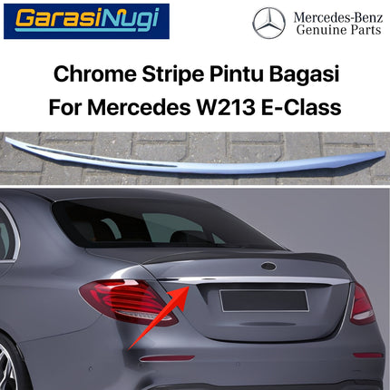 Chrome Strip Trunk For Mercy W213 Garnish Molding Pintu Bagasi E200 E300