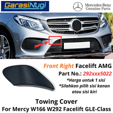 Towing Cover Mercy W166 W292 Facelift Bumper Penutup Tow Derek Cover Mercedes GLE