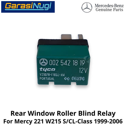 Rear Window 12V Mercy W220 W215 Roller Blind Relay Relai Tirai Gulung Belakang S500 CL