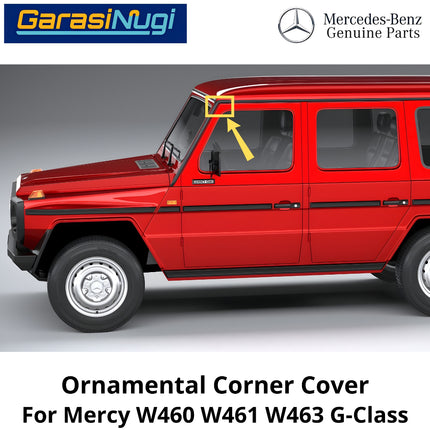 Ornamental Drip Corner Mercy W460 W461 W463 Cover Moulding Tetesan Air Sudut Depan G500