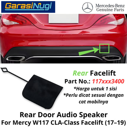 Towing Cover Mercy W117 Facelift Bumper Tow Tutup Lubang Derek Original Mercedes CLA