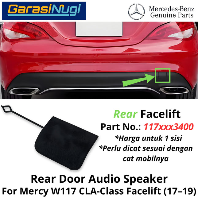 Towing Cover Mercy W117 Facelift Bumper Tow Tutup Lubang Derek Original Mercedes CLA
