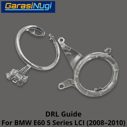 DRL Guide Tube For BMW E60 LCI Angel Eyes LED Light Lampu Senja 520 2008-2010