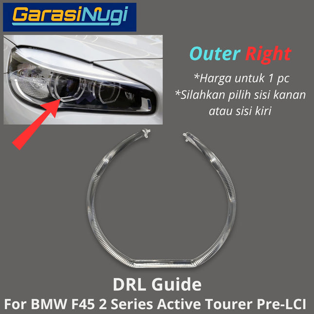 DRL Guide Tube For BMW F45 Pre-LCI Angel Eyes LED Light Lampu Senja 218 (2014–2017)