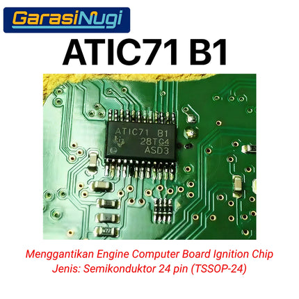 Engine Computer Board Ignition Chip 24 Pin ATIC71 B1 For BMW Serie 5 Integrated Circuit