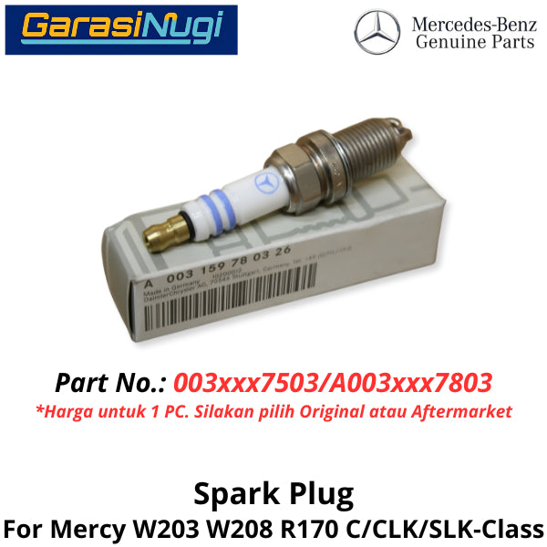 Spark Plug Mercy W203 W208 R170 Busi Original A0031597803 C200 E230 CLK