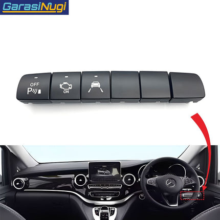Function Buttons For Mercedes W447 Tombol Panel Kontrol Dashboard Vito