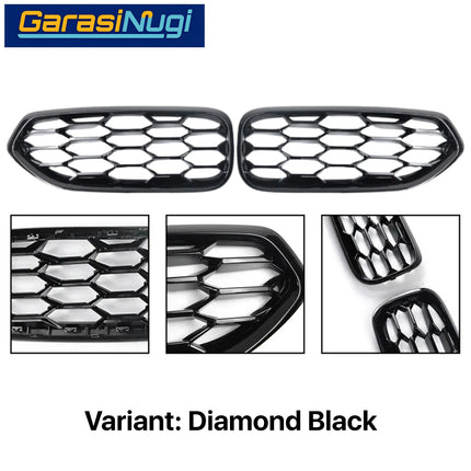 Hood Grille BMW G29 Roadster Kidney Hidung Double Slat Glossy Black Z4