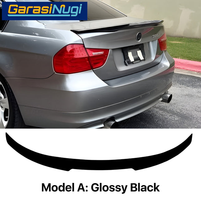 Ducktail Spoiler For BMW E90 Trunk Tail Wing Black Gloss 320 2005-2012