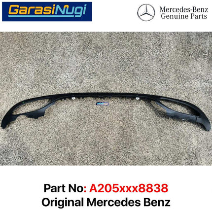 Lower Bumper For Mercedes W205 Coupe Cabrio Bemper Bawah Belakang AMG C200