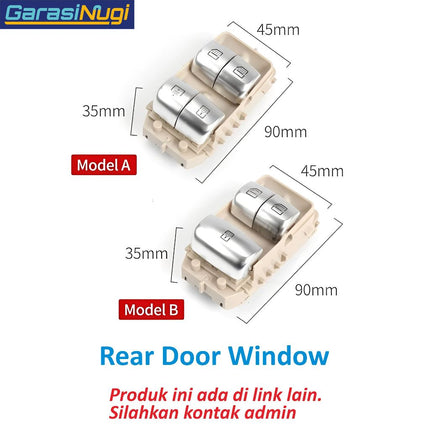 Master Power Window For Mercedes W222 W213 Switch White Light S450 S63 AMG E200 E300