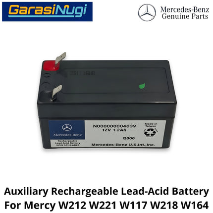 Auxiliary Rechargeable Mercy W212 W221 W117 W218 W164 Battery Baterai Isi Ulang Tambahan E200 CLA ML