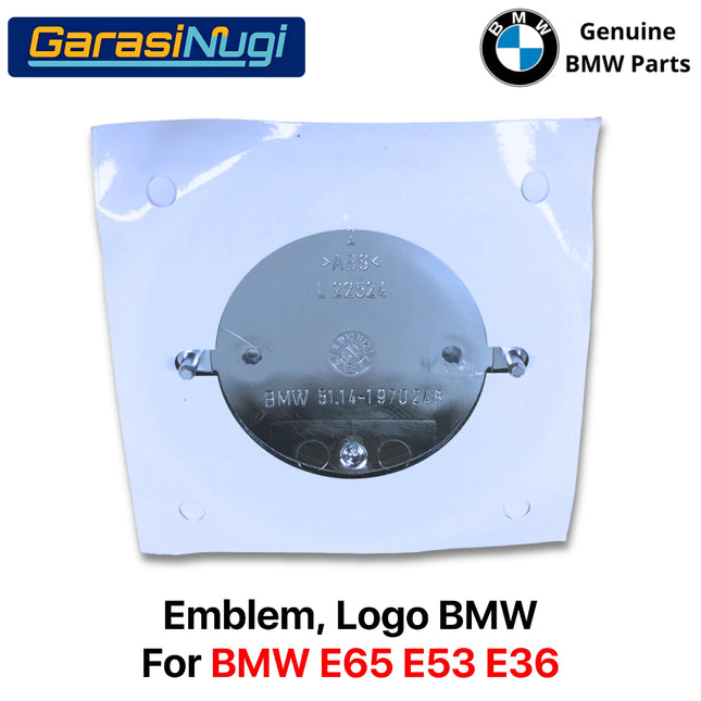 Emblem Trunk Lid For BMW E65 E53 E36 Logo Bagasi Rear Badge Original X5 Z3