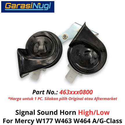 Horn Signal Mercy W463 W464 Fanfare High and Low Note Terompet Klakson A200 G500