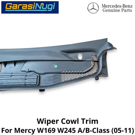 Water Deflector Mercy W169 W245 Wiper Cowl Kisi Penutup Kap Mesin Kaca Depan Mercedes A150 B170