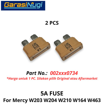 5A Fuse Link Mercy W203 W204 W210 W164 W463 Sekring 5 Ampere 0025450734