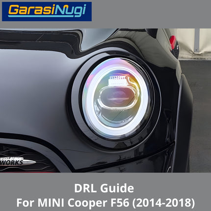 DRL Guide Tube For MINI Cooper F56 Angel Eyes LED Light Lampu Senja 2014-2018