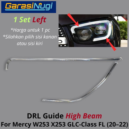 Sein DRL Guide Mercy W253 Facelift High Beam LED Eyebrow Light Lampu Alis Mercedes GLC 20-22