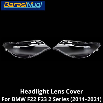 Mika Headlight For BMW F22 F23 Lens Kaca Cover Lampu Depan X3