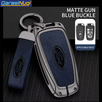 Metal Key Case Ford Sarung Kunci Leather