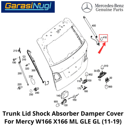 Trunk Lid Mercy W166 X166 Spring Per Shock Damper Cover Penutup Bagasi ML GL GLE