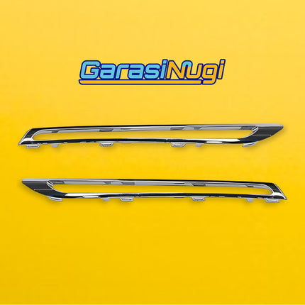 Chrome Trim Mercy W166 Facelift Mounting Grille Monting Grill Bumper Depan GLE