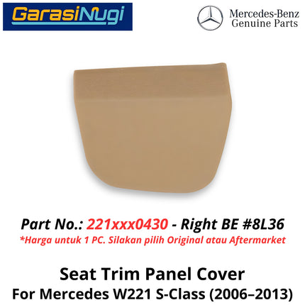 Side Cover Seat Mercy W221 Penutup Samping Jok Depan Mercedes S320