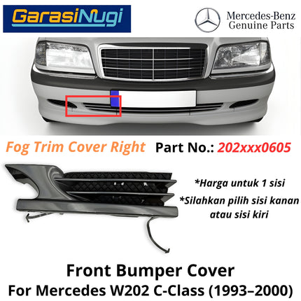 Front Lower Mercy W202 Bumper Cover Penutup Bemper Depan Mercedes C180