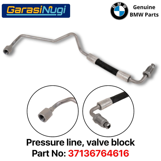 Pressure Line For BMW E60 E63 Saluran Tekanan Dynamic Drive 37136764616 520