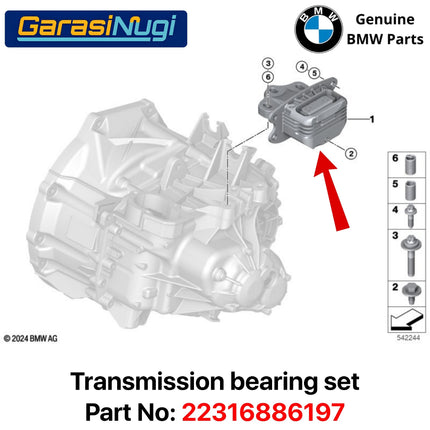 Transmission Bearing Set For BMW F40 Mini F54 Bantalan Transmisi Mount Gearbox 22316886197 120