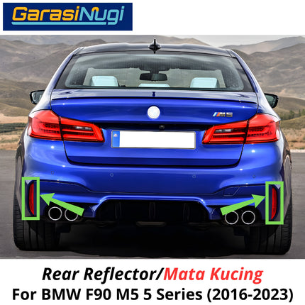Reflector For BMW F90 Mata Kucing Trim Rear Belakang M5 2016-2023